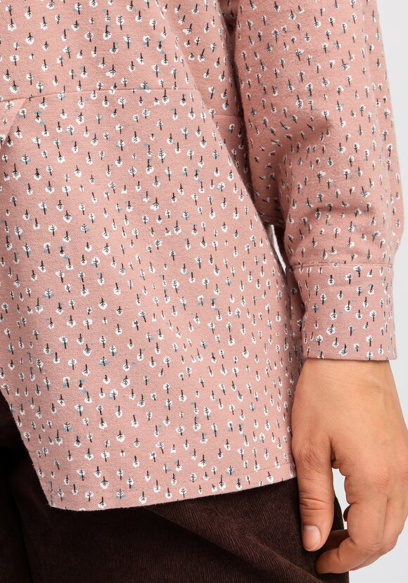 Блуза с воротником-стойкой свободного кроя шир.  580, рис. 14