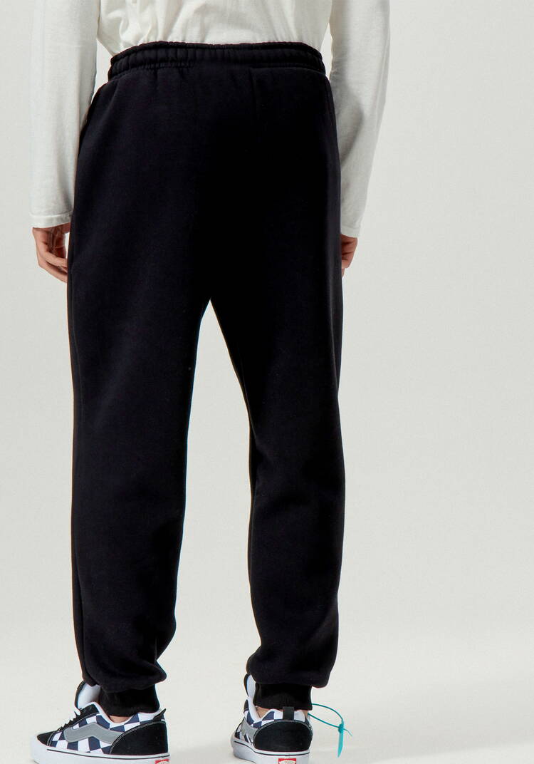 Брюки утеплённые из футера на резинке шир.  750, рис. 3