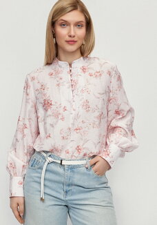 Блуза с жемчужными пуговицами Грейс