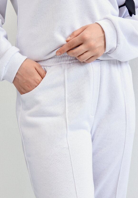 Брюки прямого кроя с имитацией стрелок шир.  580, рис. 4