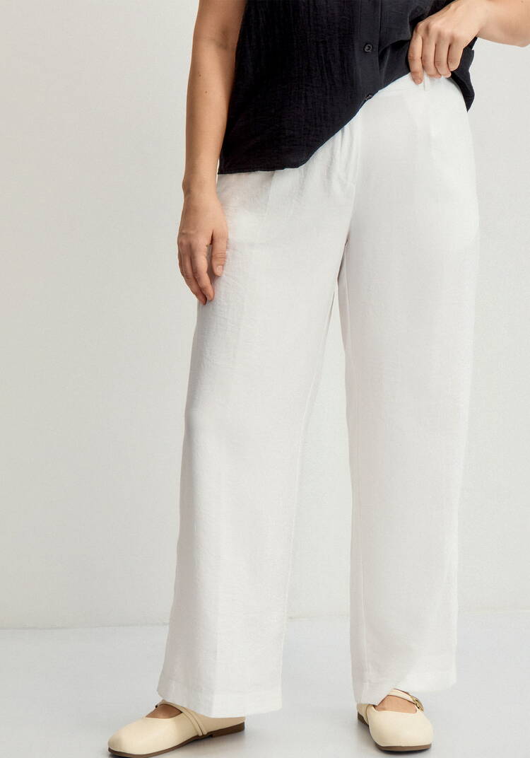 Брюки прямые со стрелками Оливия шир.  750, рис. 7