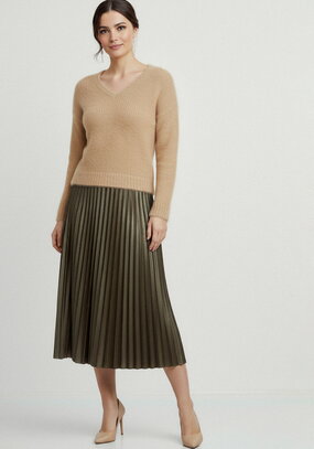 Юбка плиссированная с блестящим напылением