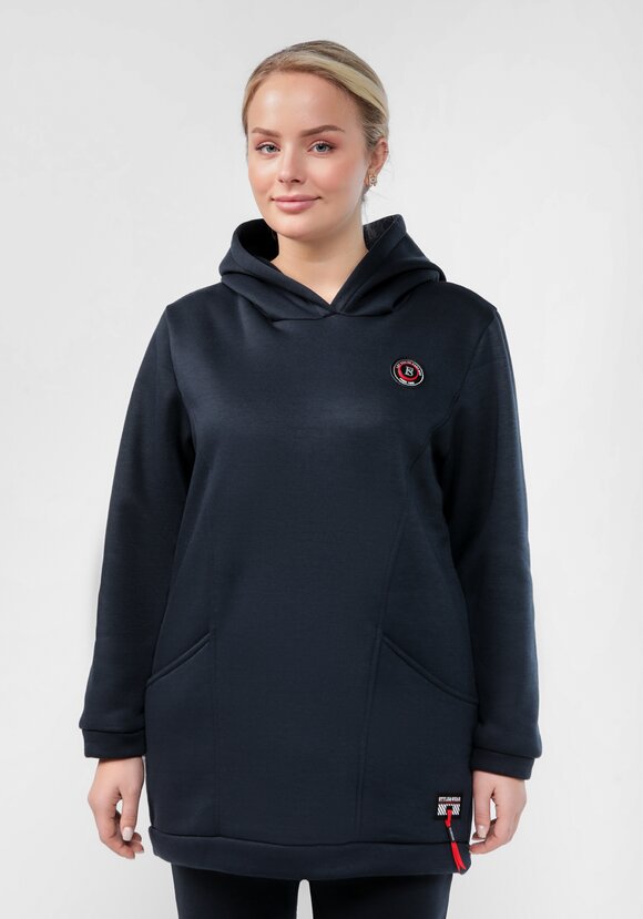 Толстовка удлиненная с капюшоном шир.  580, рис. 29