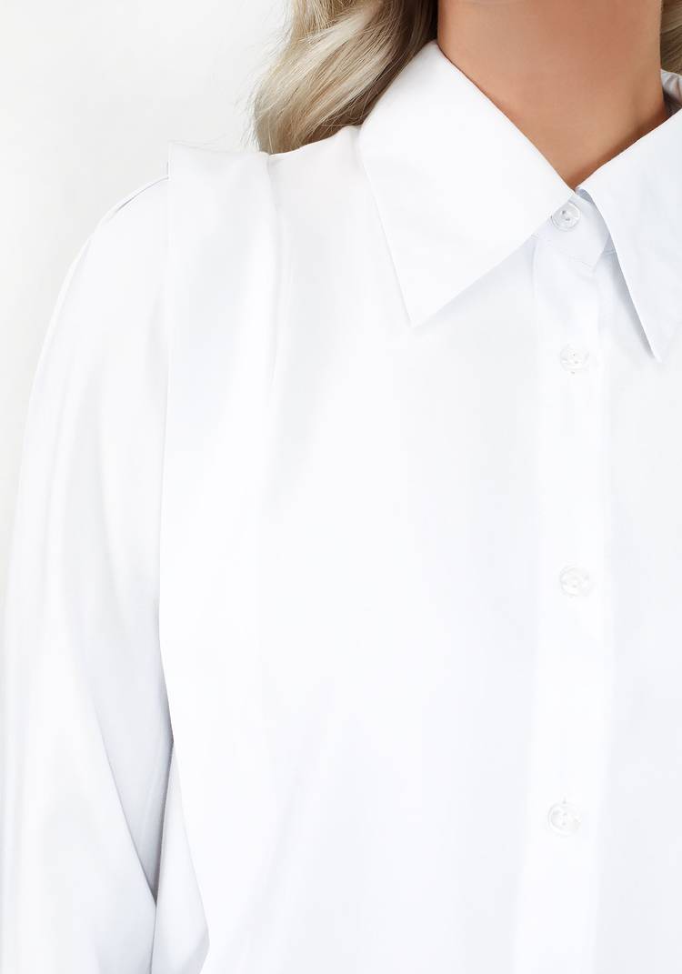 Блуза на пуговицах с высокими манжетами шир.  750, рис. 6