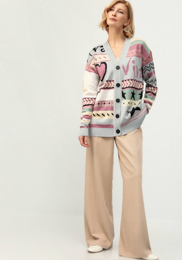 Кардиган удлиненный с ярким рисунком шир.  750, рис. 10