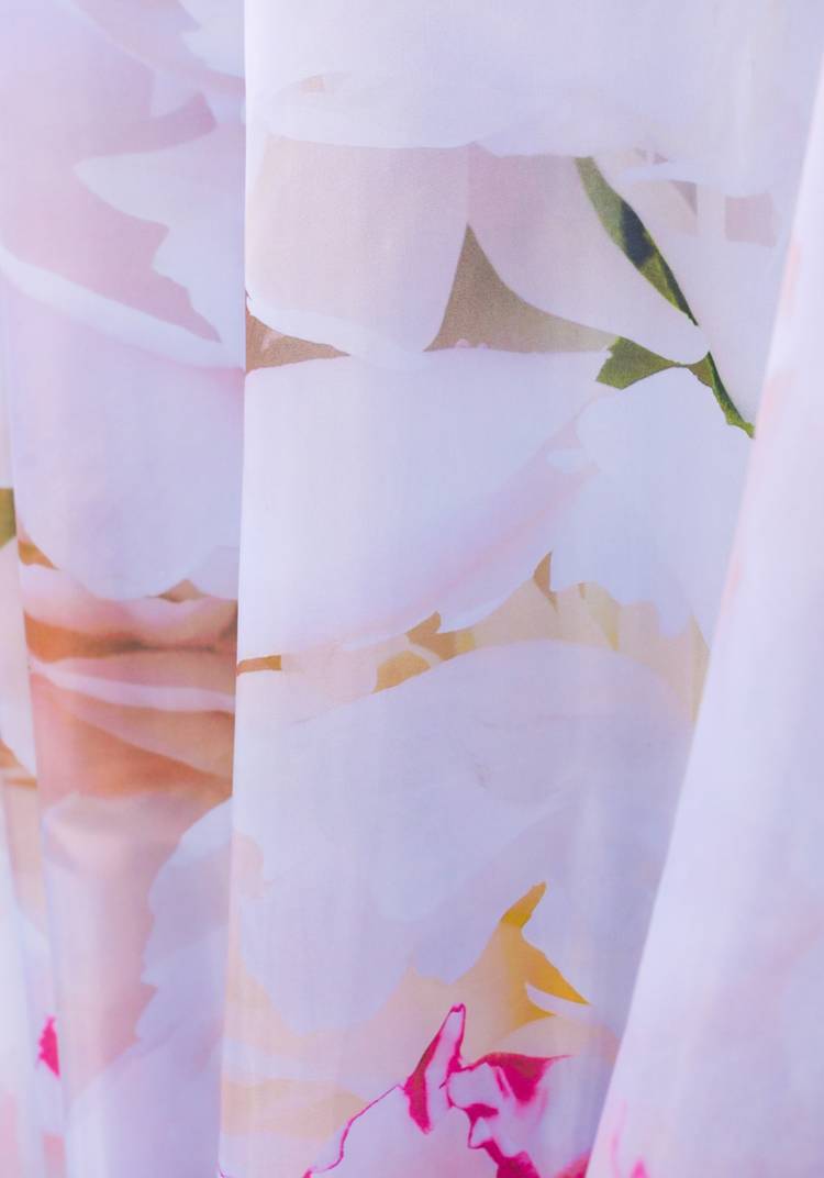 Портьера легкая Роскошный пион шир.  750, рис. 3