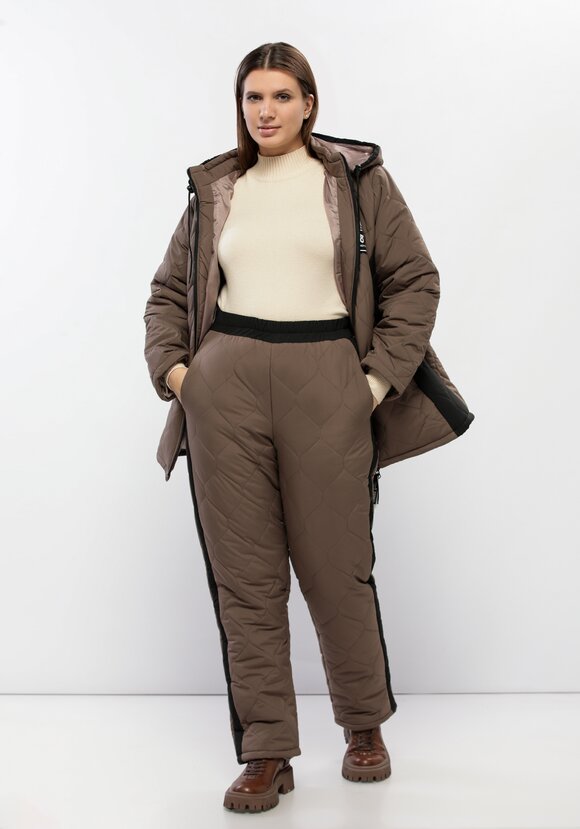 Брюки утепленные с лампасами шир.  580, рис. 24