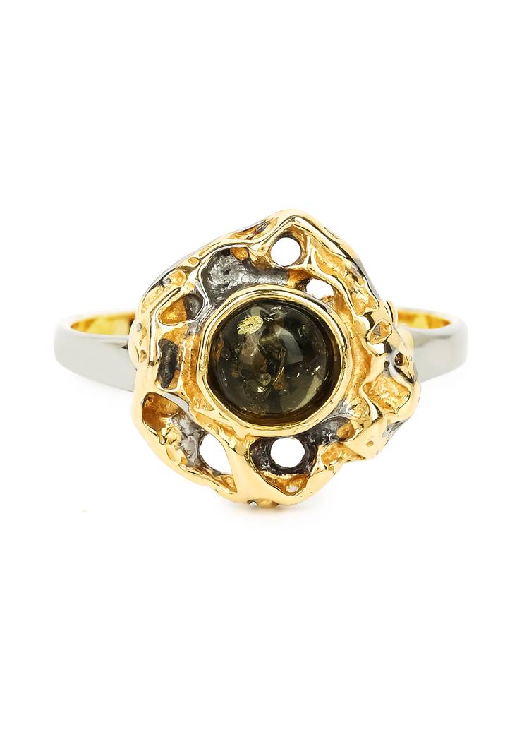 Кольцо серебряное Балтийская сказка шир.  750, рис. 4