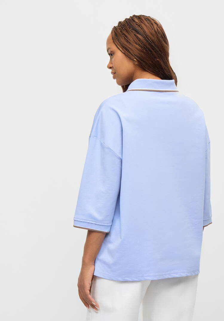 Футболка-поло с нагрудным карманом шир.  750, рис. 16