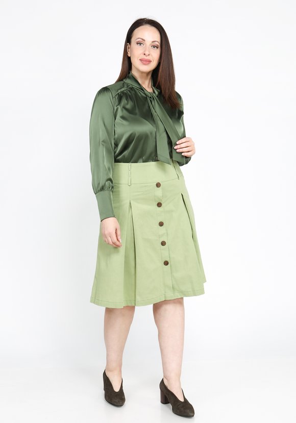 Юбка с встречными складками Поли шир.  580, рис. 22