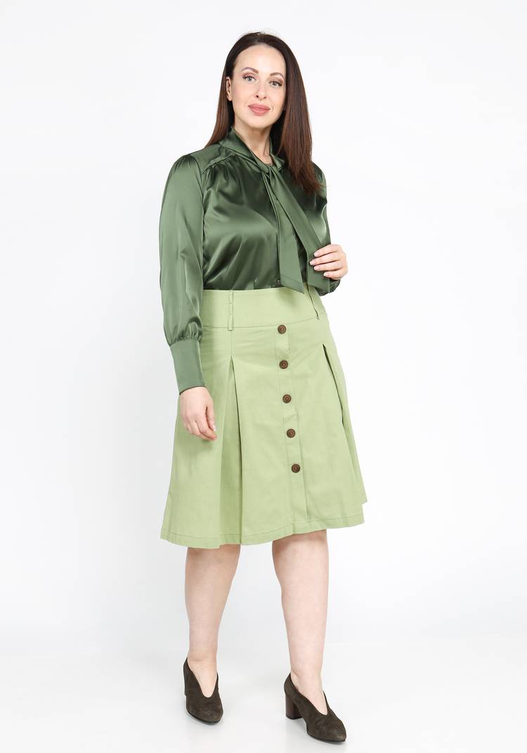 Юбка с встречными складками Поли шир.  750, рис. 22