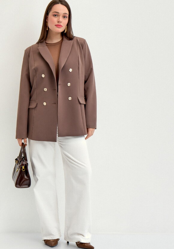 Пиджак двубортный шир.  580, рис. 24