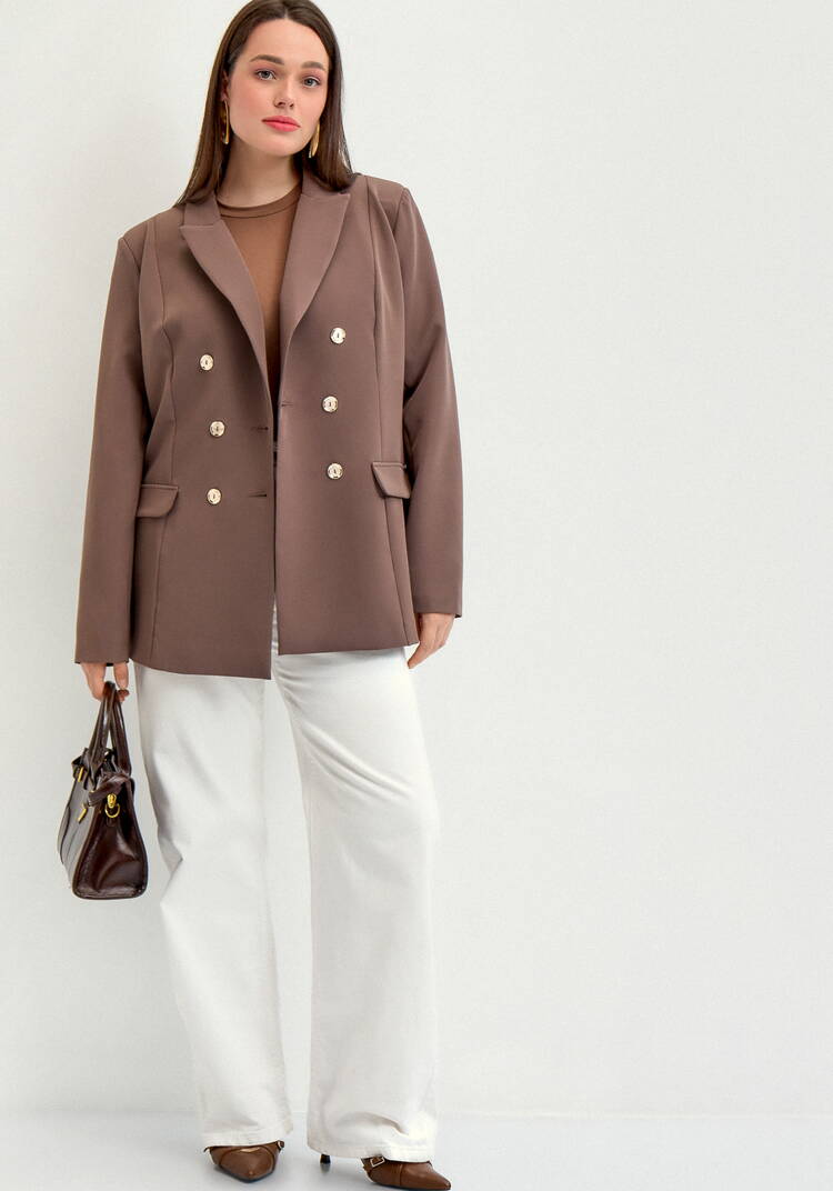 Пиджак двубортный шир.  750, рис. 24