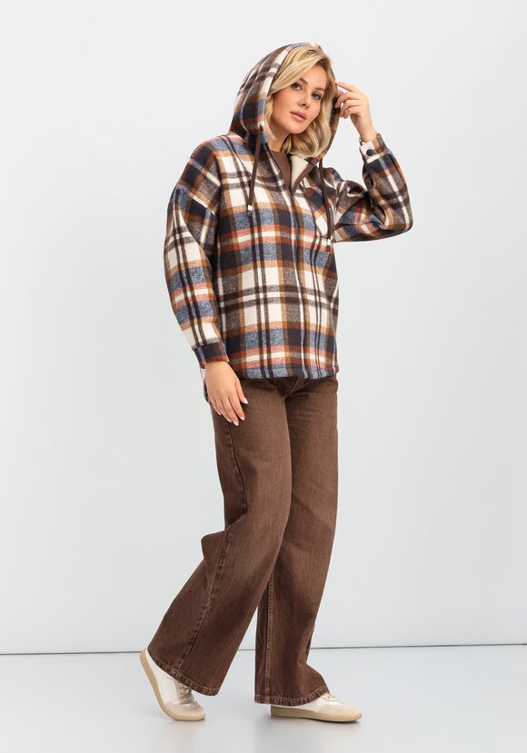 Толстовка утеплённая в клетку шир.  580, рис. 29