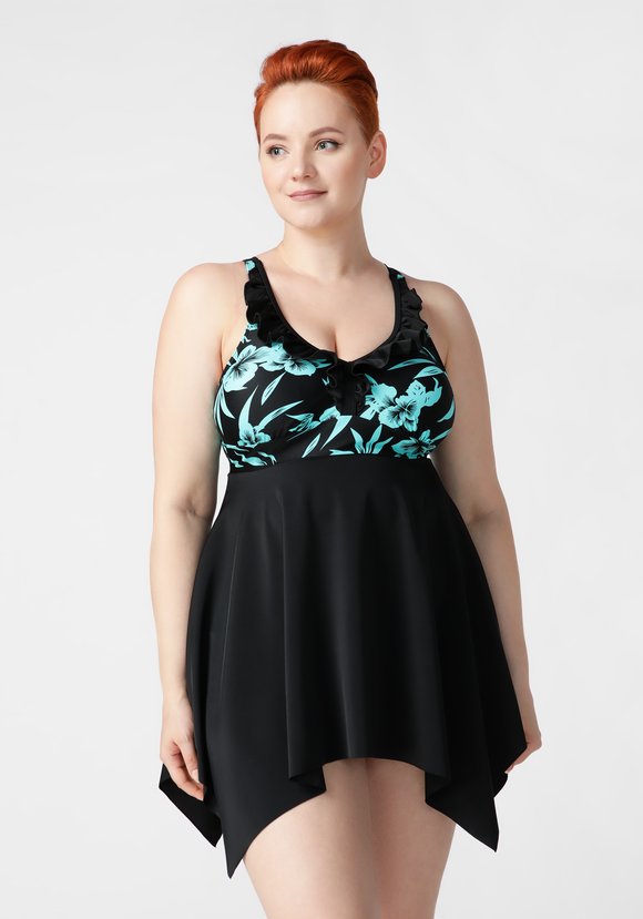 Купальник раздельный: шорты + топ шир.  580, рис. 12