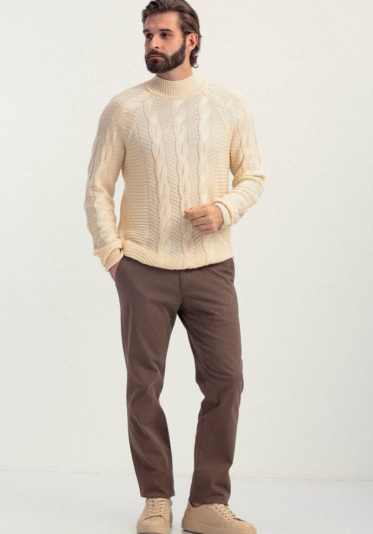 Джемпер мужской с фактурными косами шир.  750, рис. 15