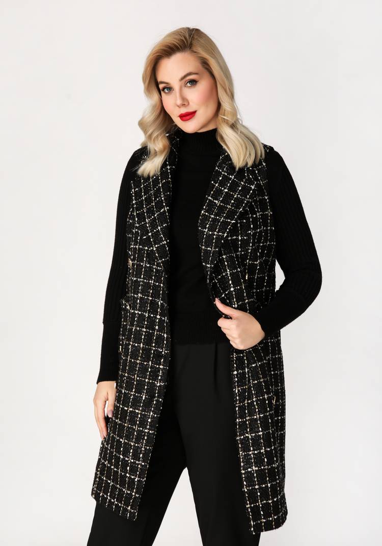 Платье -жилет с английским воротником шир.  750, рис. 3