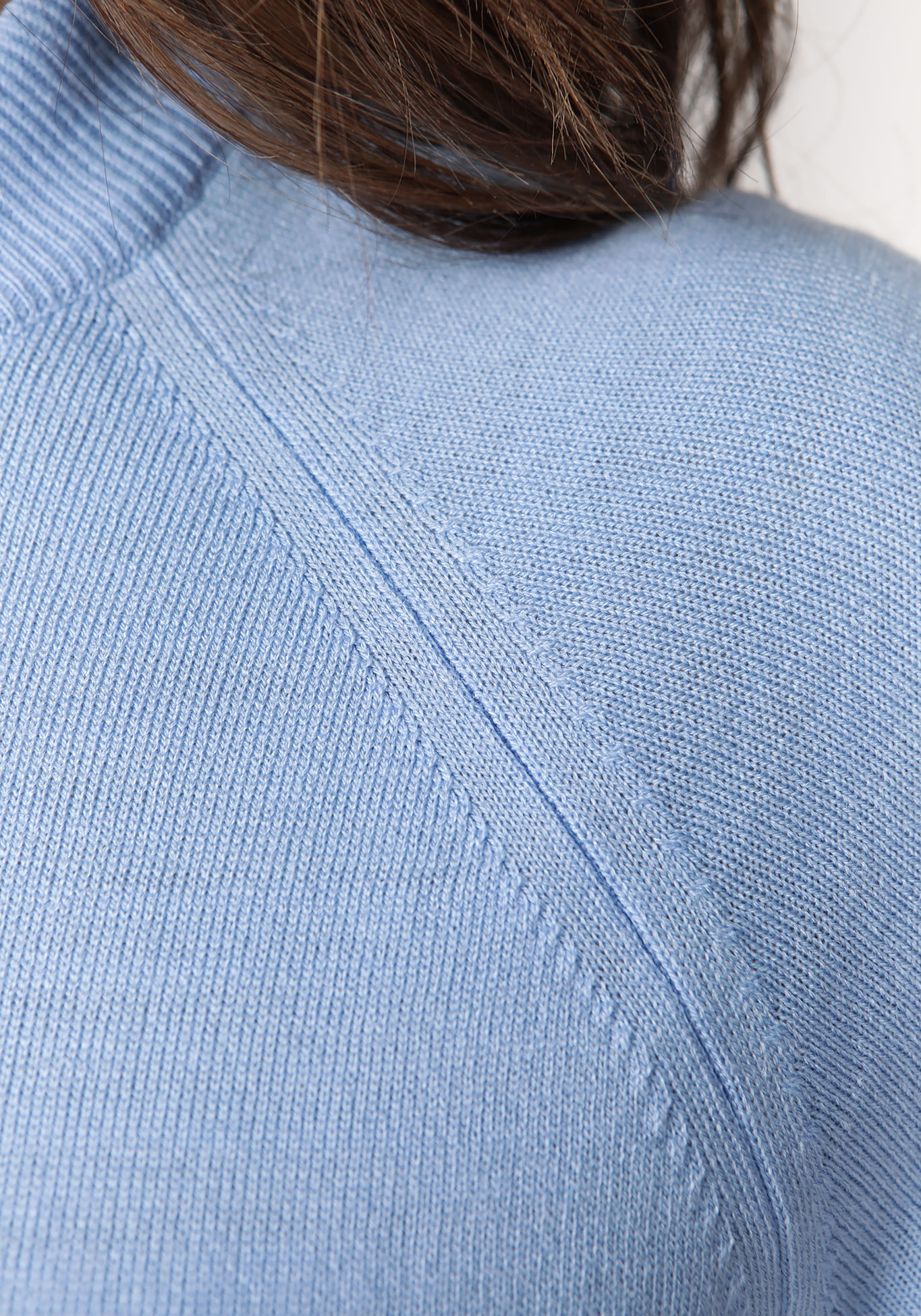 Джемпер с рукавом реглан прилегающего силуэта VeraVo, цвет голубой, размер 48 - фото 5