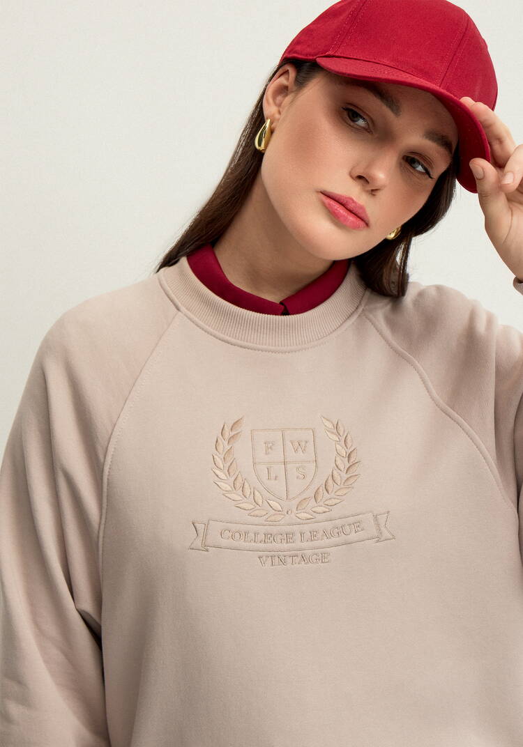 Свитшот с декором на груди шир.  750, рис. 5