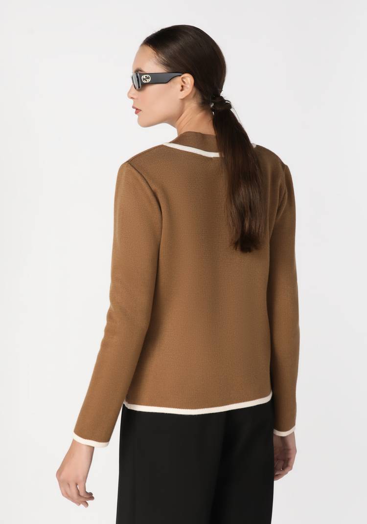 Жакет женский с контрастным кантом шир.  750, рис. 8