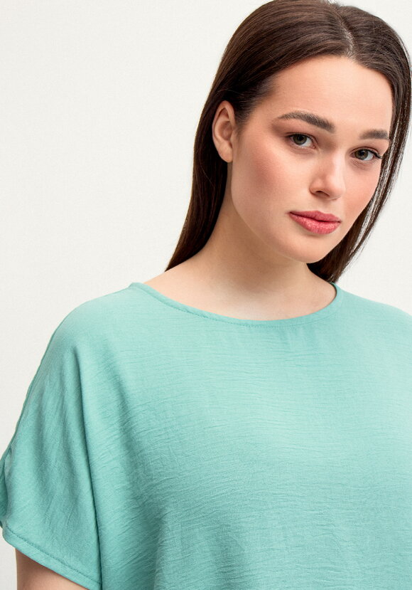 Блуза с круглой горловиной и разрезами шир.  580, рис. 5