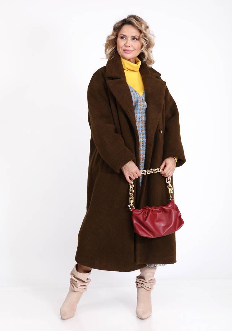 Шуба из эко-меха тедди шир.  750, рис. 7