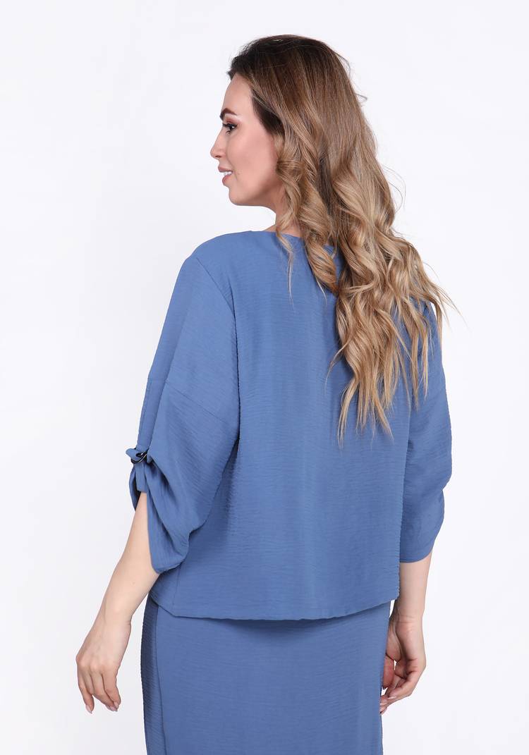 Блуза с патой на рукаве шир.  750, рис. 10