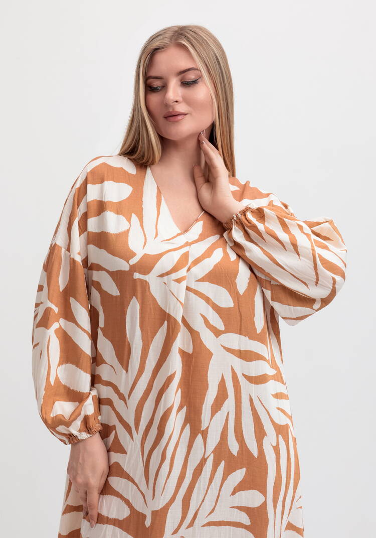 Платье макси с длинным рукавом шир.  750, рис. 12