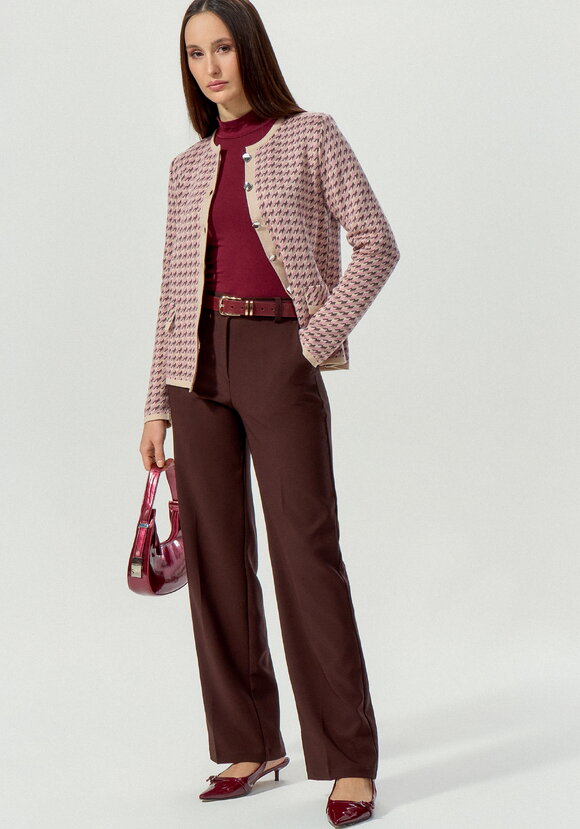 Пиджак с принтом гусиная лапка шир.  580, рис. 2