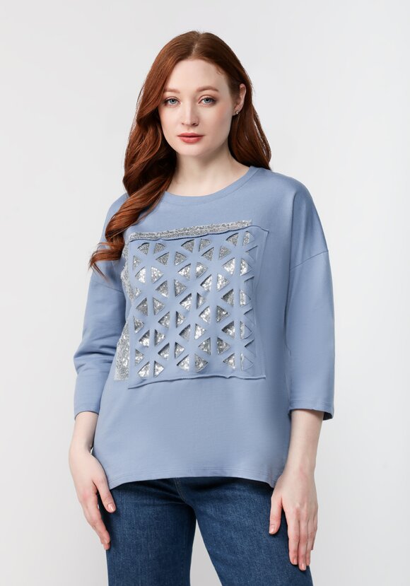 Джемпер Сверкающий принт шир.  580, рис. 23