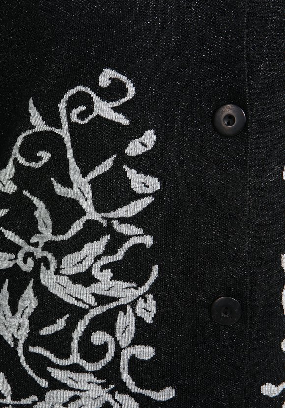 Кардиган с цветочным принтом на пуговицах шир.  580, рис. 8