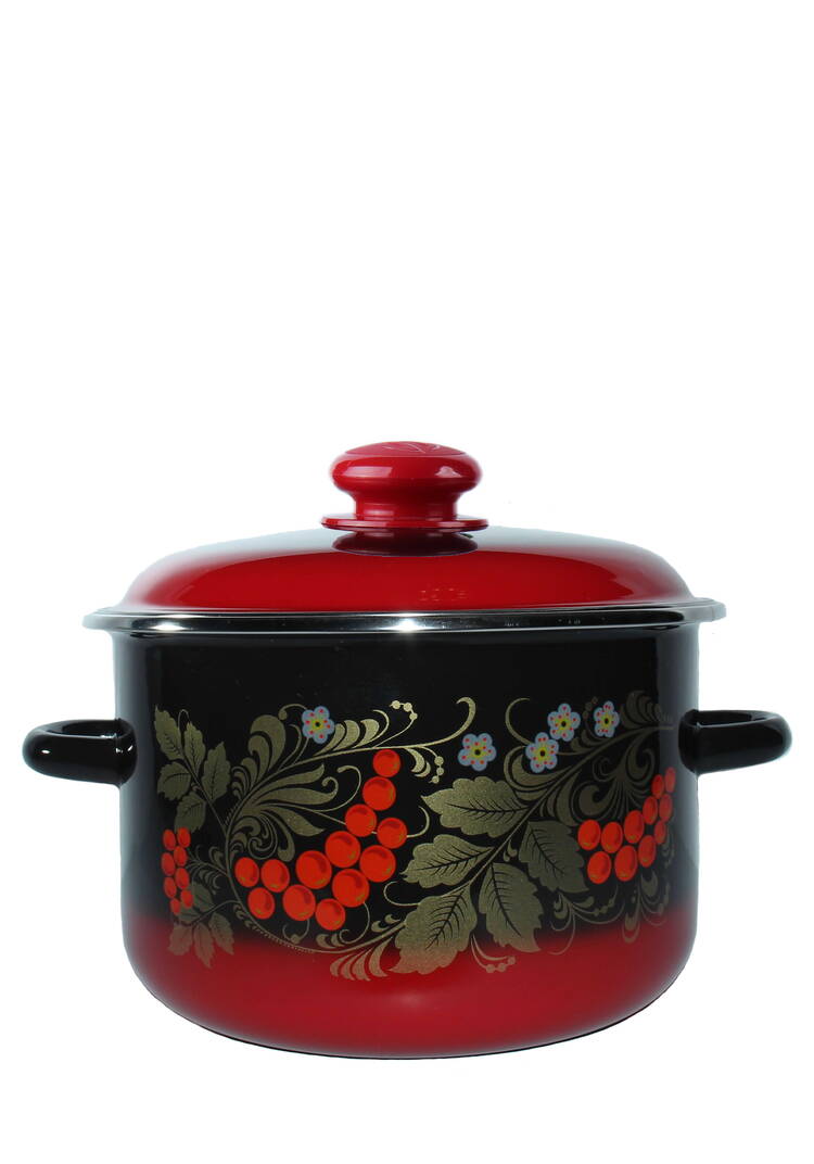 Кастрюля эмалированная Рябинушка шир.  750, рис. 2