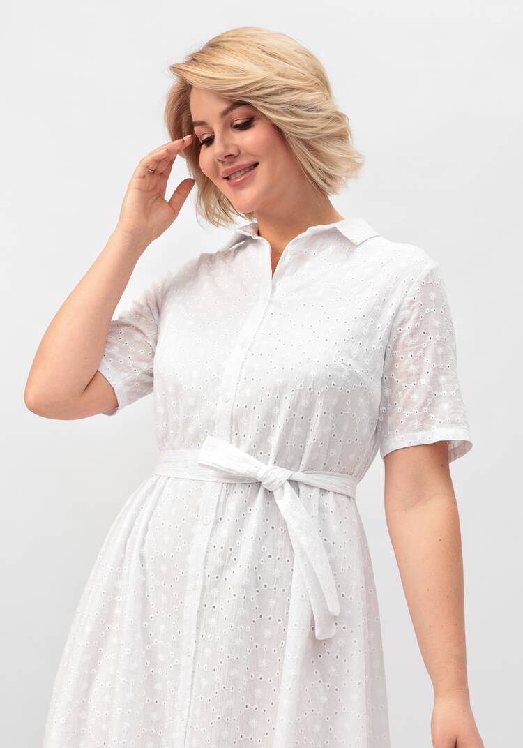 Платье из хлопка с поясом шир.  750, рис. 2