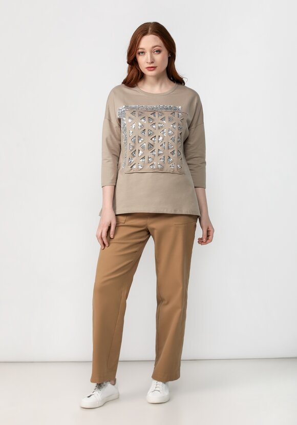 Джемпер Сверкающий принт шир.  580, рис. 2