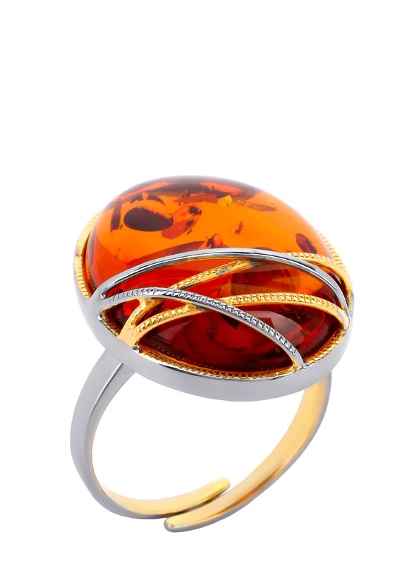 Кольцо серебряное  Стелла шир.  580, рис. 1