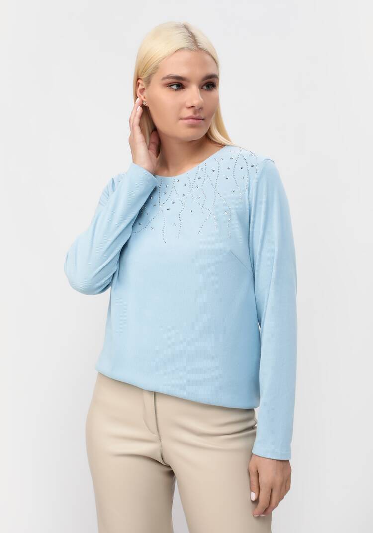 Туника c декором из страз шир.  750, рис. 7