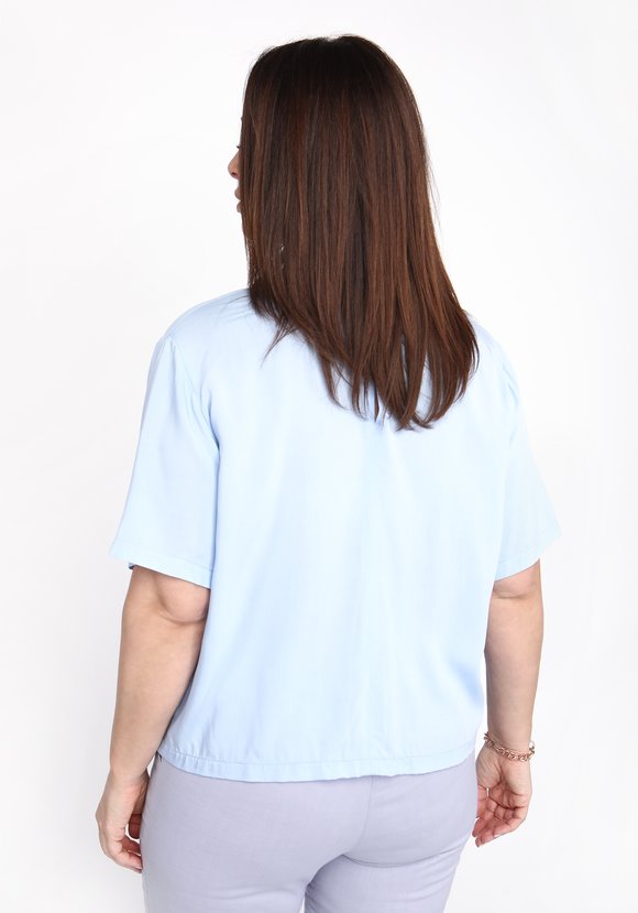 Блуза с воротничком шир.  580, рис. 13