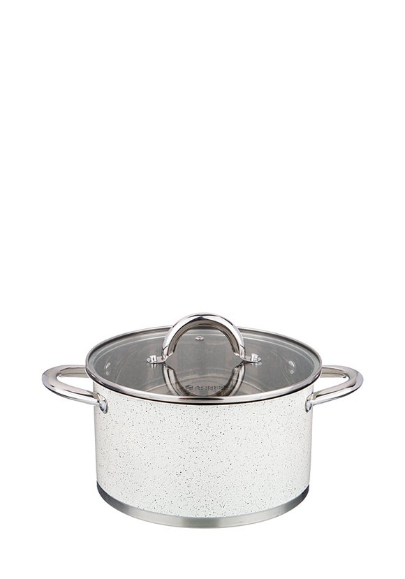 Кастрюля со стеклянной крышкой серия Мрамор шир.  580, рис. 7
