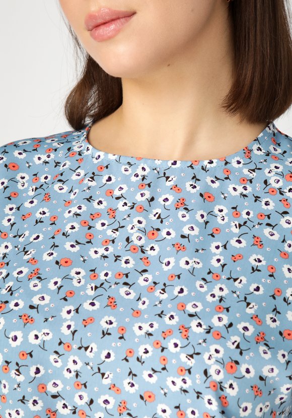Блуза с цветочным принтом Оливия шир.  580, рис. 2