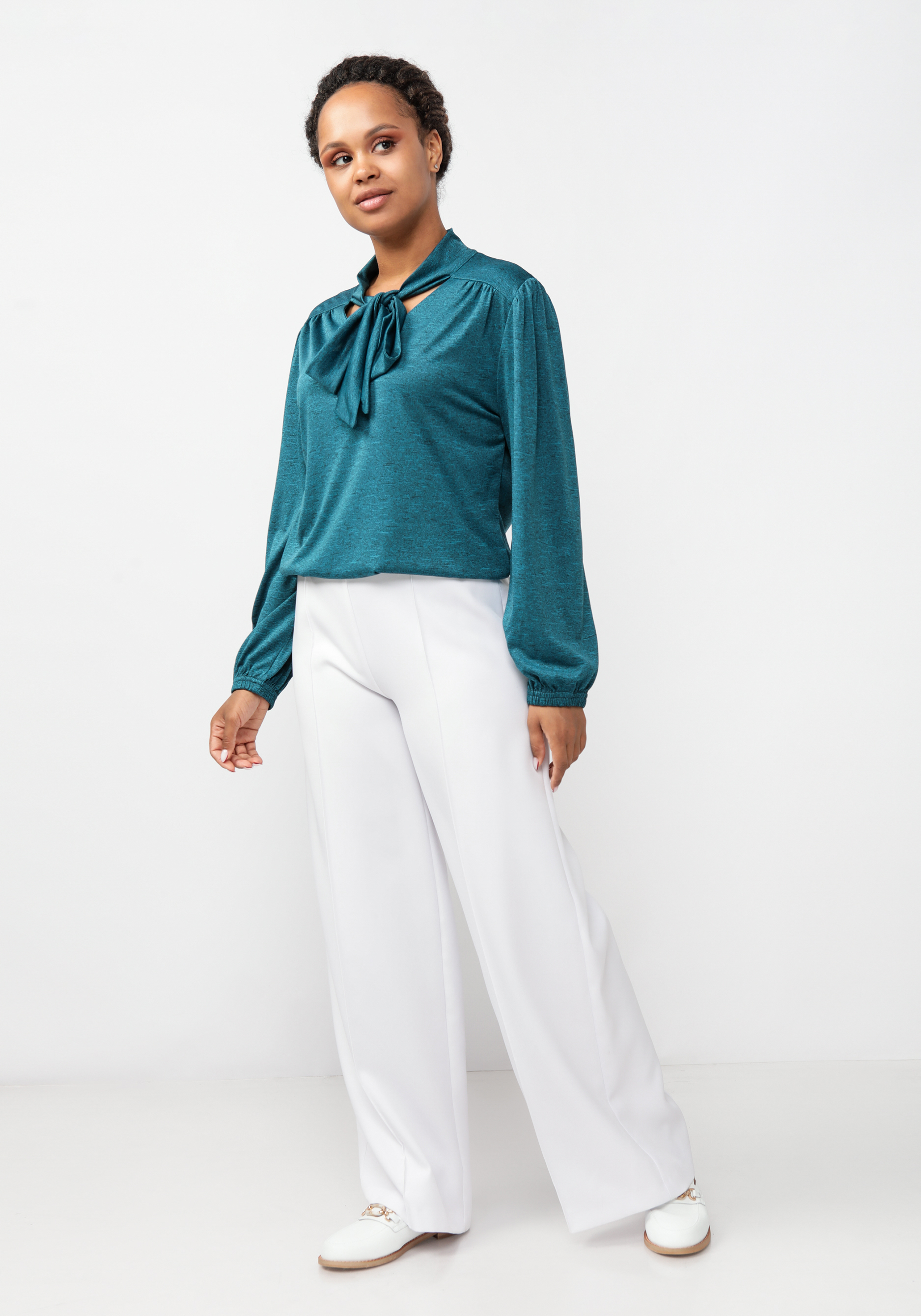 Блуза "Котена" Синель, цвет серый, размер 56 - фото 8