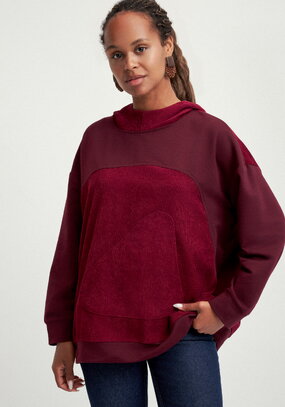 Худи оверсайз комбинированное