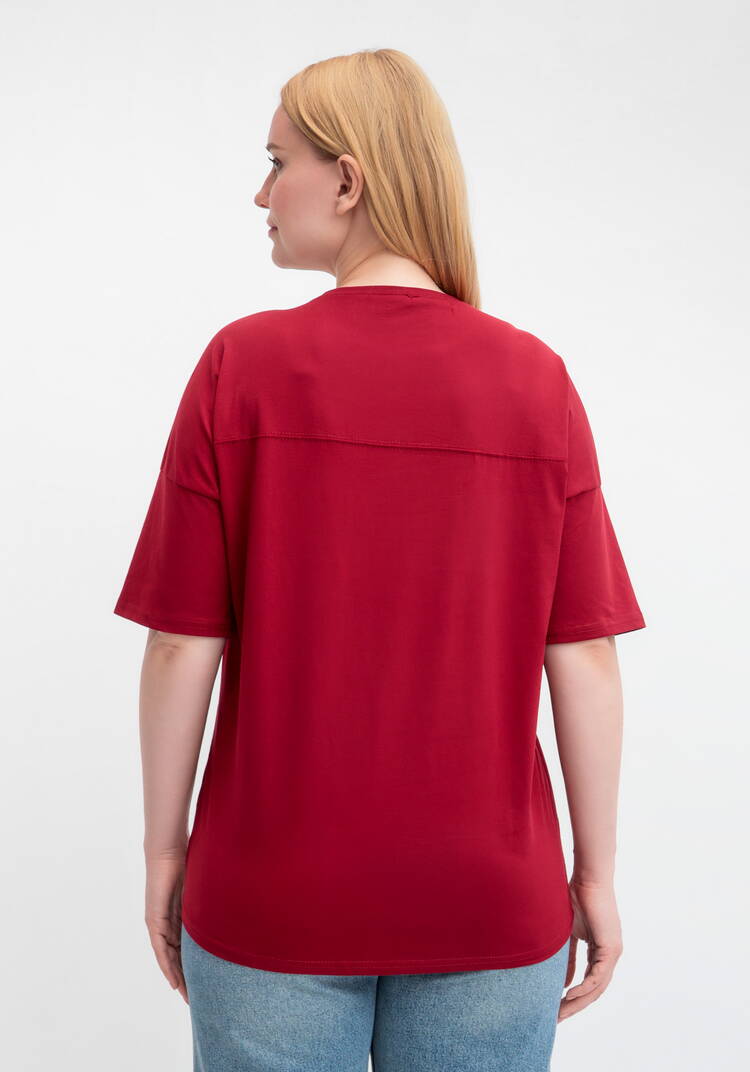 Футболка с принтом и рукавом 3/4 шир.  750, рис. 34