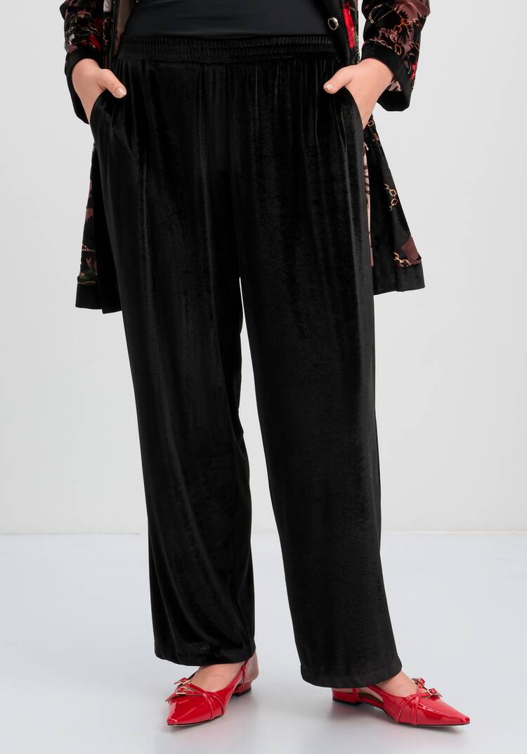 Брюки бархатные прямого кроя шир.  750, рис. 8