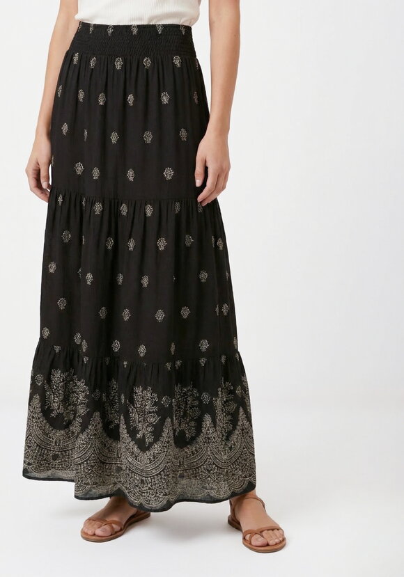 Юбка на резинке с купонным принтом шир.  580, рис. 4