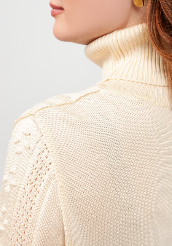 Джемпер прямого силуэта с ажурным рисунком шир.  580, рис. 5