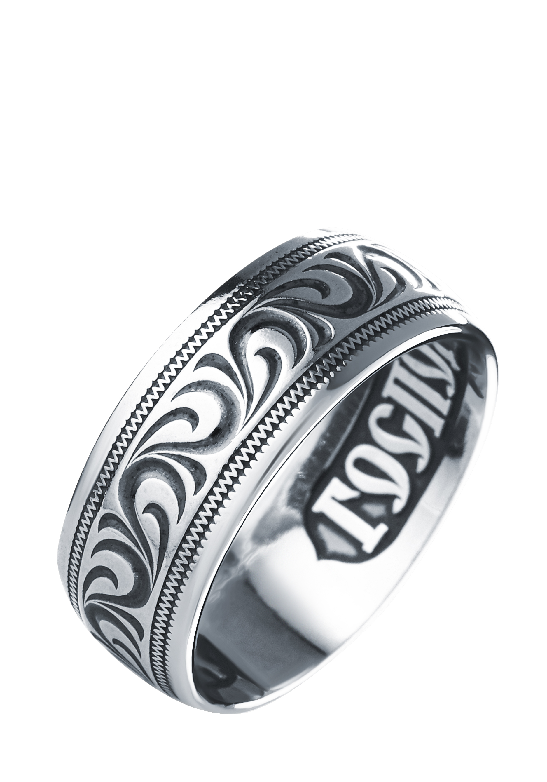 Серебряное кольцо "Моя вера"
