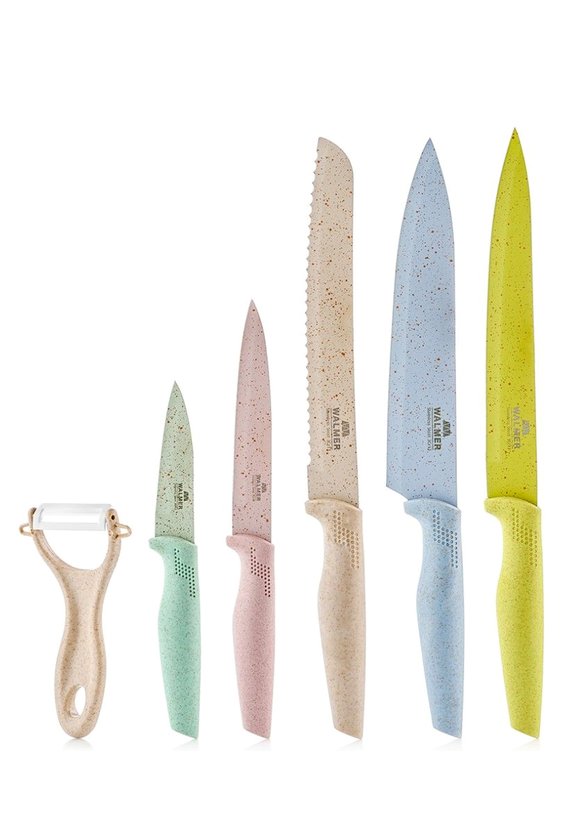 WALMER Набор ножей Eco Cut 5шт+овощечистка шир.  580, рис. 1