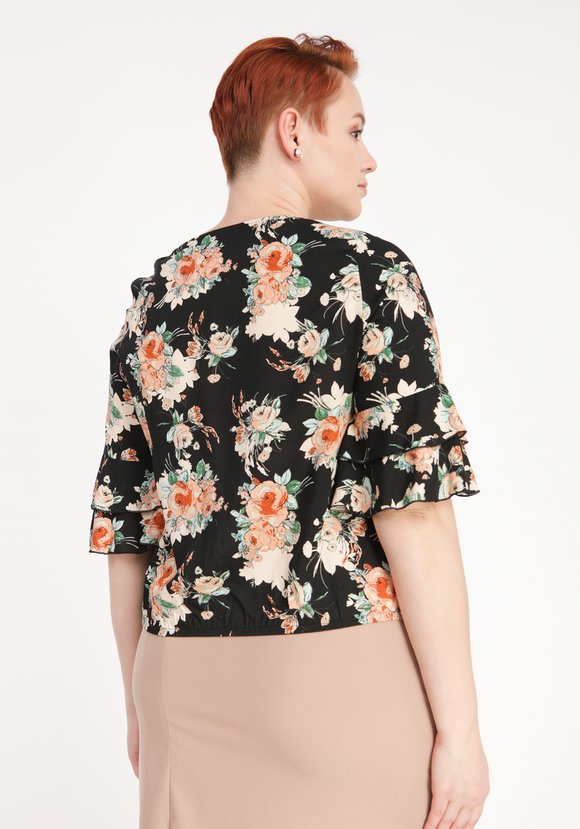 Блуза Яркие тропики шир.  580, рис. 12