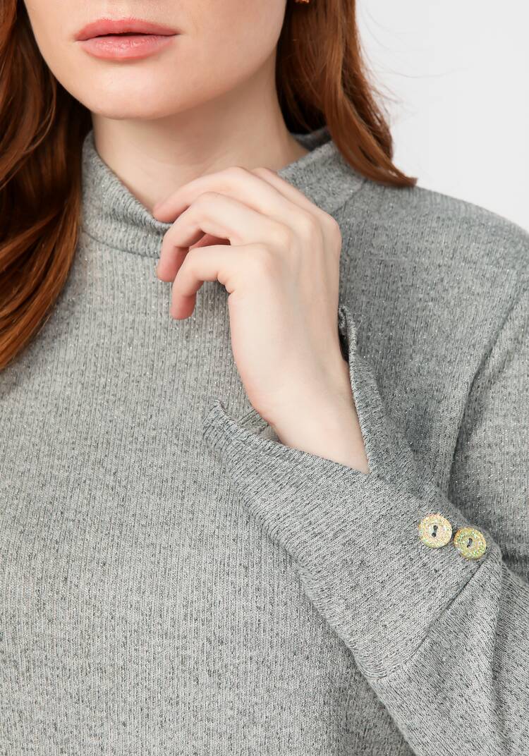 Водолазка в рубчик с люрексом шир.  750, рис. 23