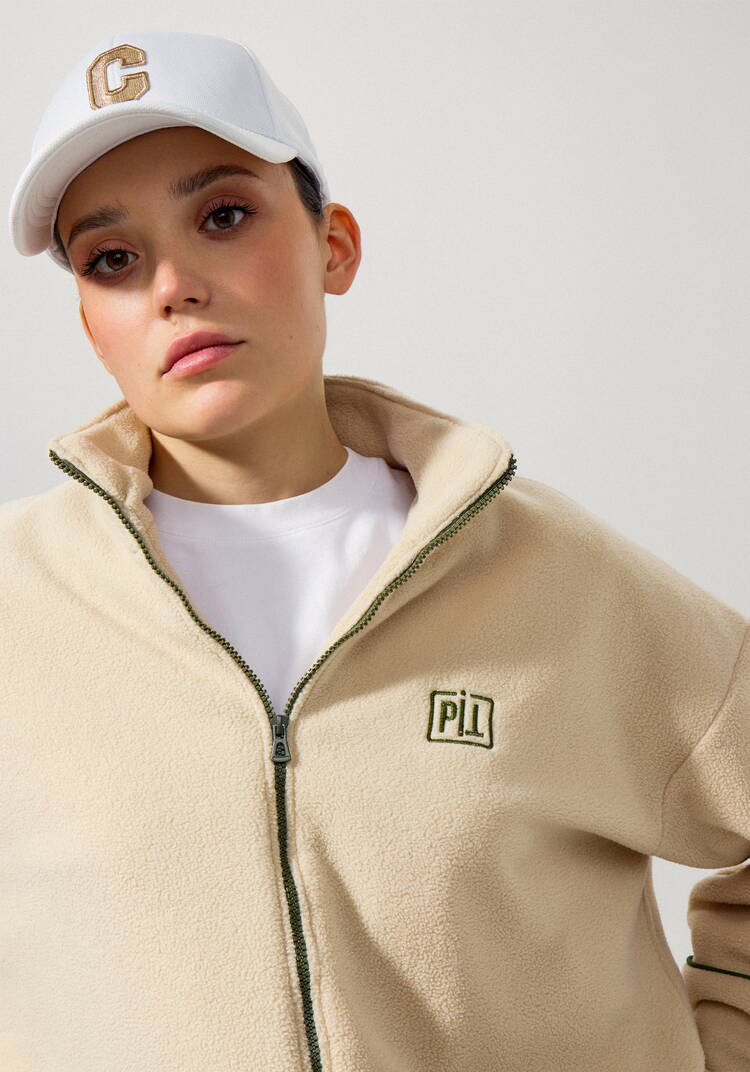 Толстовка из флиса с контрастной молнией шир.  750, рис. 5